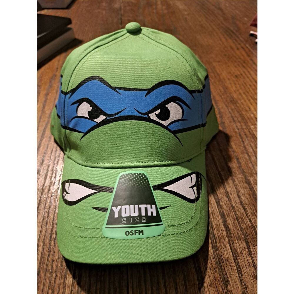New Nickelodeon TMNT Leonardo Youth Trucker Hat NWT Adjustable Baseball Cap